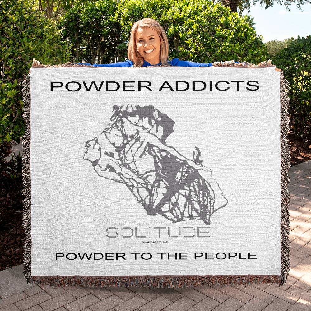 PERSONALIZED SOLITUDE, UTAH WOVEN BLANKET