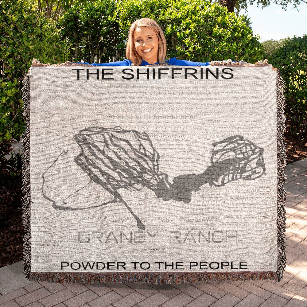 PERSONALIZED GRANBY RANCH, COLORADO WOVEN BLANKET