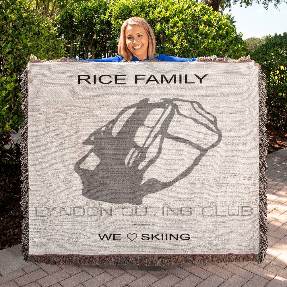 PERSONALIZED Lyndon Outing Club, Vermont WOVEN BLANKET