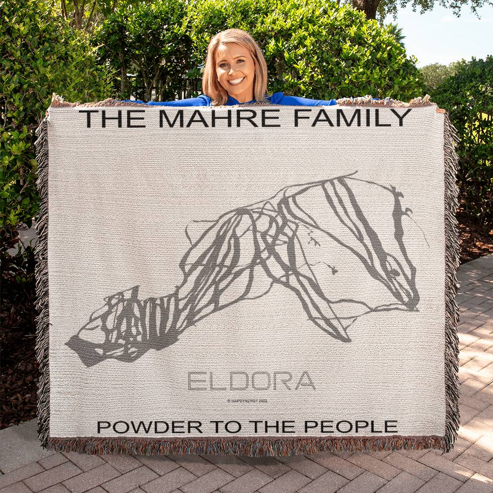 PERSONALIZED ELDORA, COLORADO WOVEN BLANKET