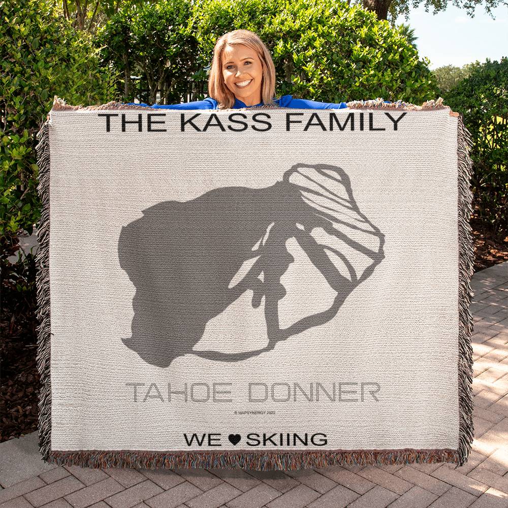 PERSONALIZED Tahoe Conner, California WOVEN BLANKET
