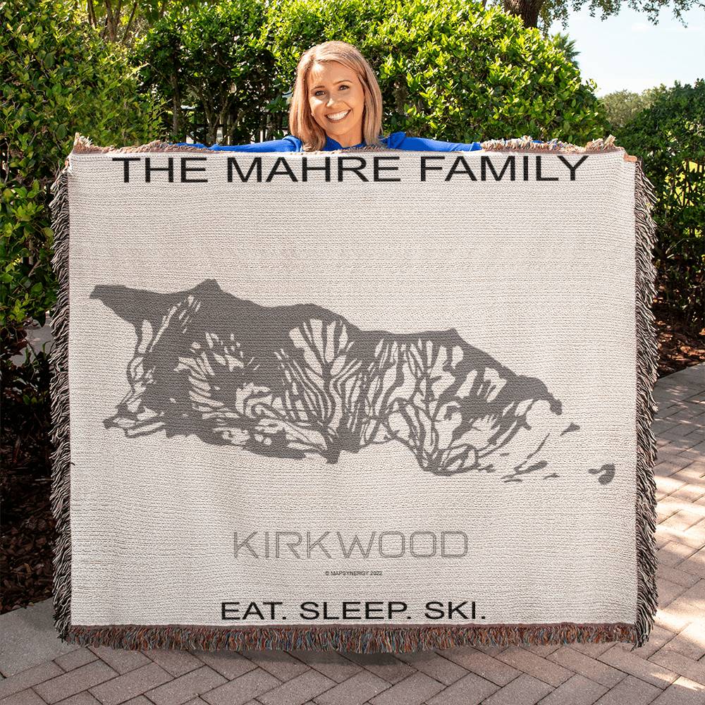 PERSONALIZED Kirkwood, California WOVEN BLANKET