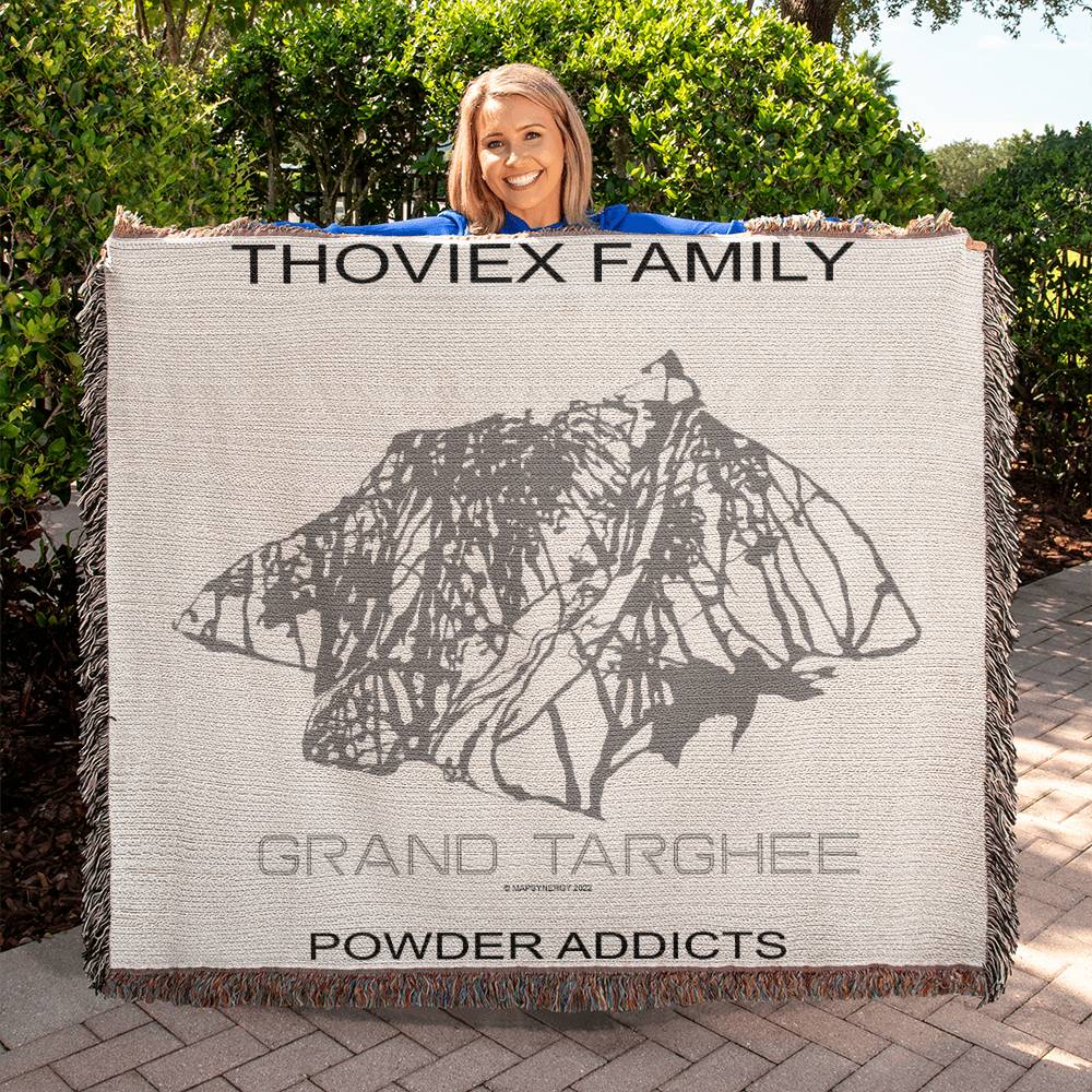 PERSONALIZED GRAND TARGHEE,  WYOMING WOVEN BLANKET