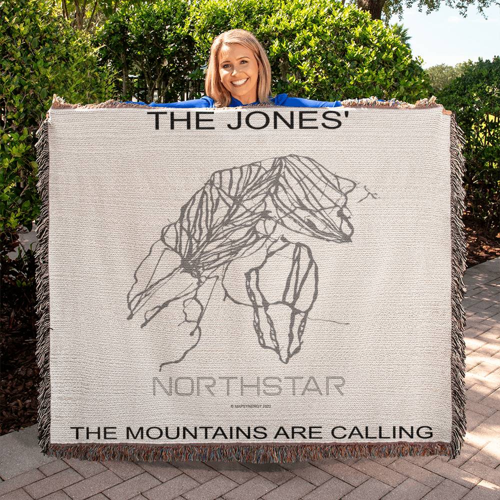 PERSONALIZED Northstar, California WOVEN BLANKET