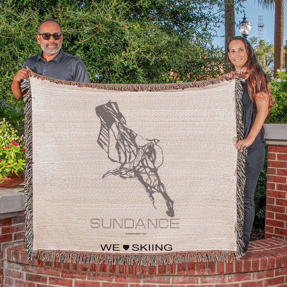 PERSONALIZED SUNDANCE, UTAH WOVEN BLANKET - Powderaddicts