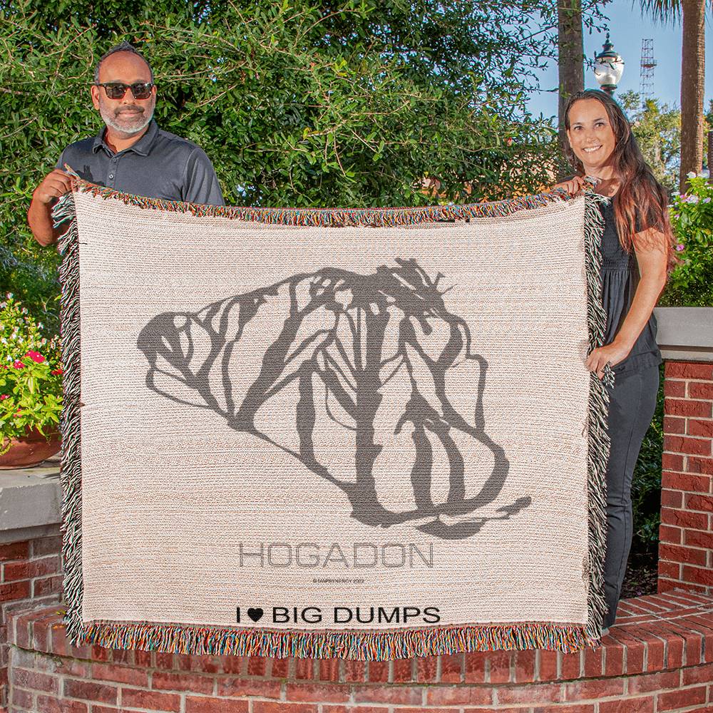 PERSONALIZED HOGADON,  WYOMING WOVEN BLANKET