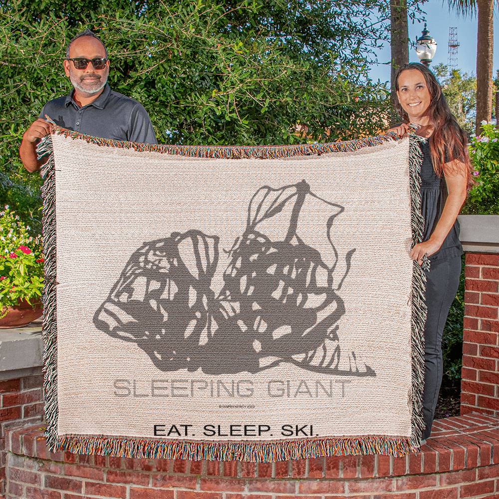 PERSONALIZED SLEEPING GIANT,  WYOMING WOVEN BLANKET