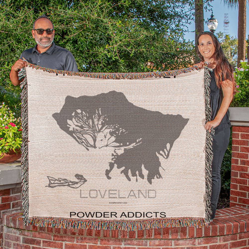 PERSONALIZED LOVELAND, COLORADO WOVEN BLANKET