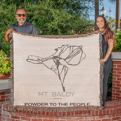 PERSONALIZED Mt. Baloy, California WOVEN BLANKET