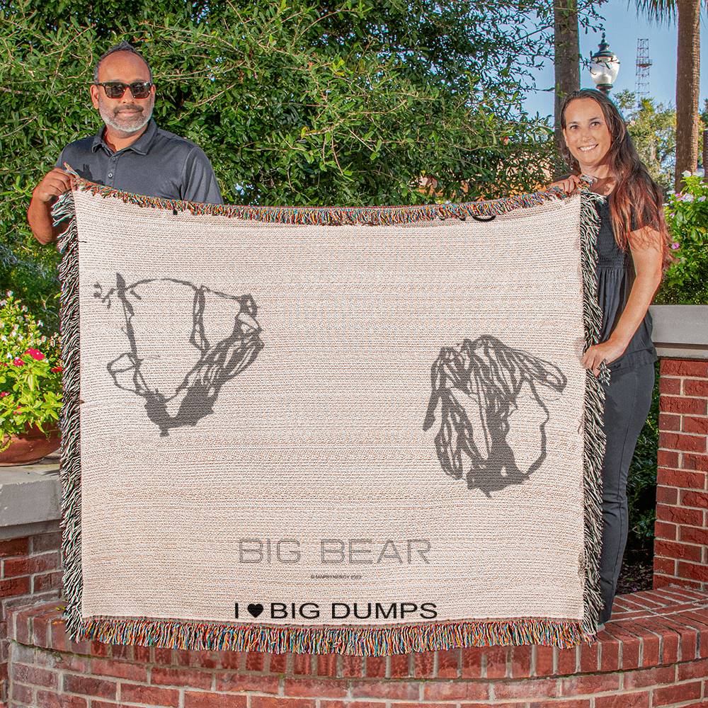 PERSONALIZED Big Bear, California WOVEN BLANKET