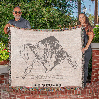 PERSONALIZED SNOWMASS, COLORADO WOVEN BLANKET