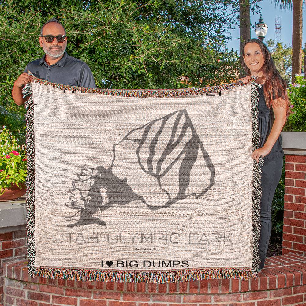 PERSONALIZED UTAH OLYMPIC PARK, UTAH WOVEN BLANKET
