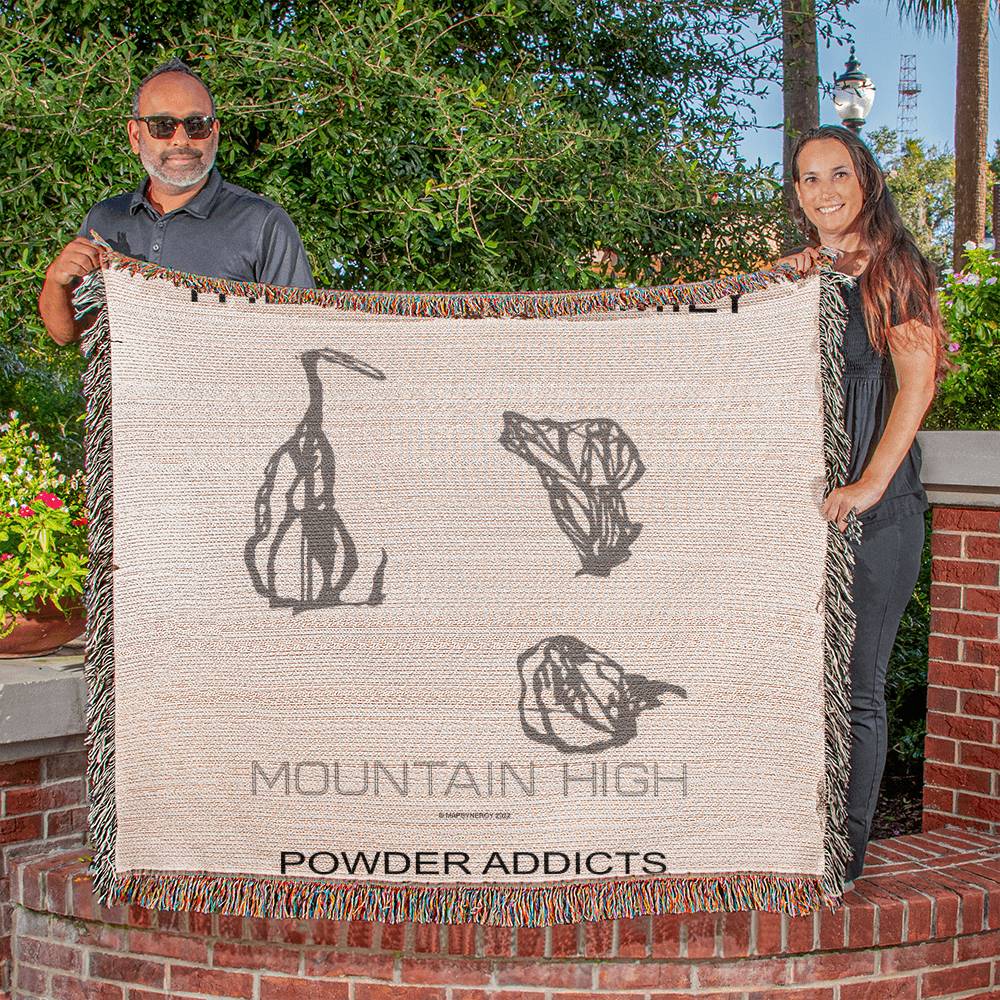 PERSONALIZED Mountain High, California WOVEN BLANKET