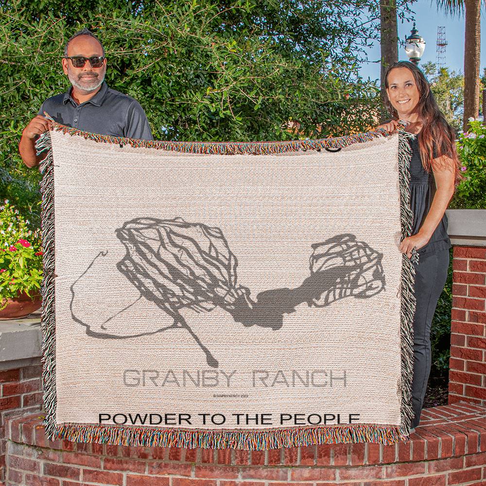 PERSONALIZED GRANBY RANCH, COLORADO WOVEN BLANKET