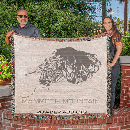 PERSONALIZED Mammoth Mountain, California WOVEN BLANKET