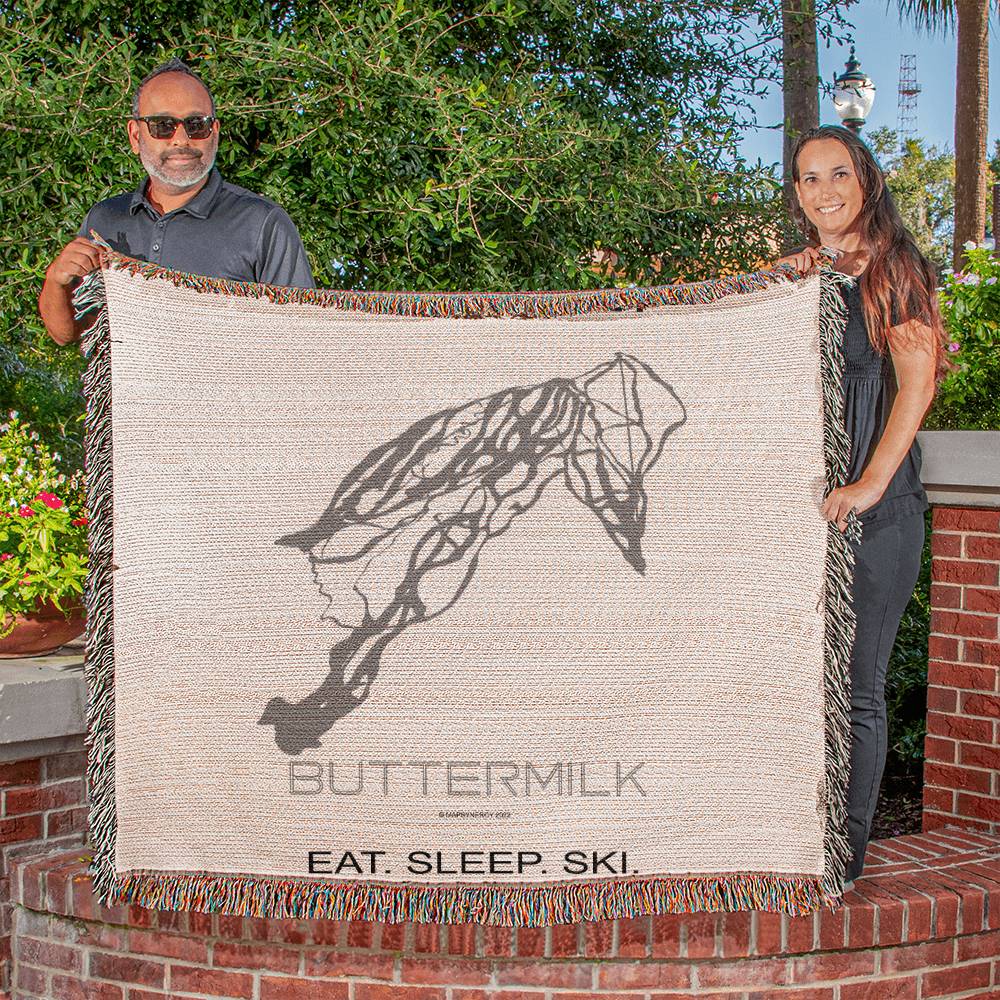 PERSONALIZED BUTTERMILK , COLORADO WOVEN BLANKET