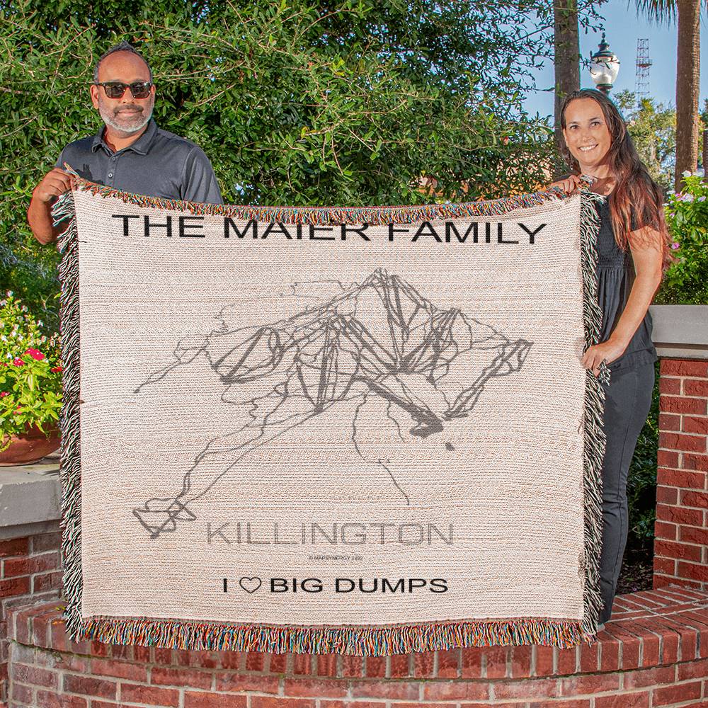 PERSONALIZED Killington, Vermont WOVEN BLANKET