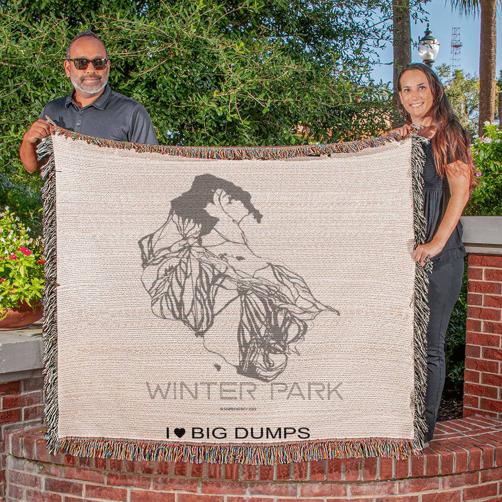 PERSONALIZED WINTER PARK, COLORADO WOVEN BLANKET