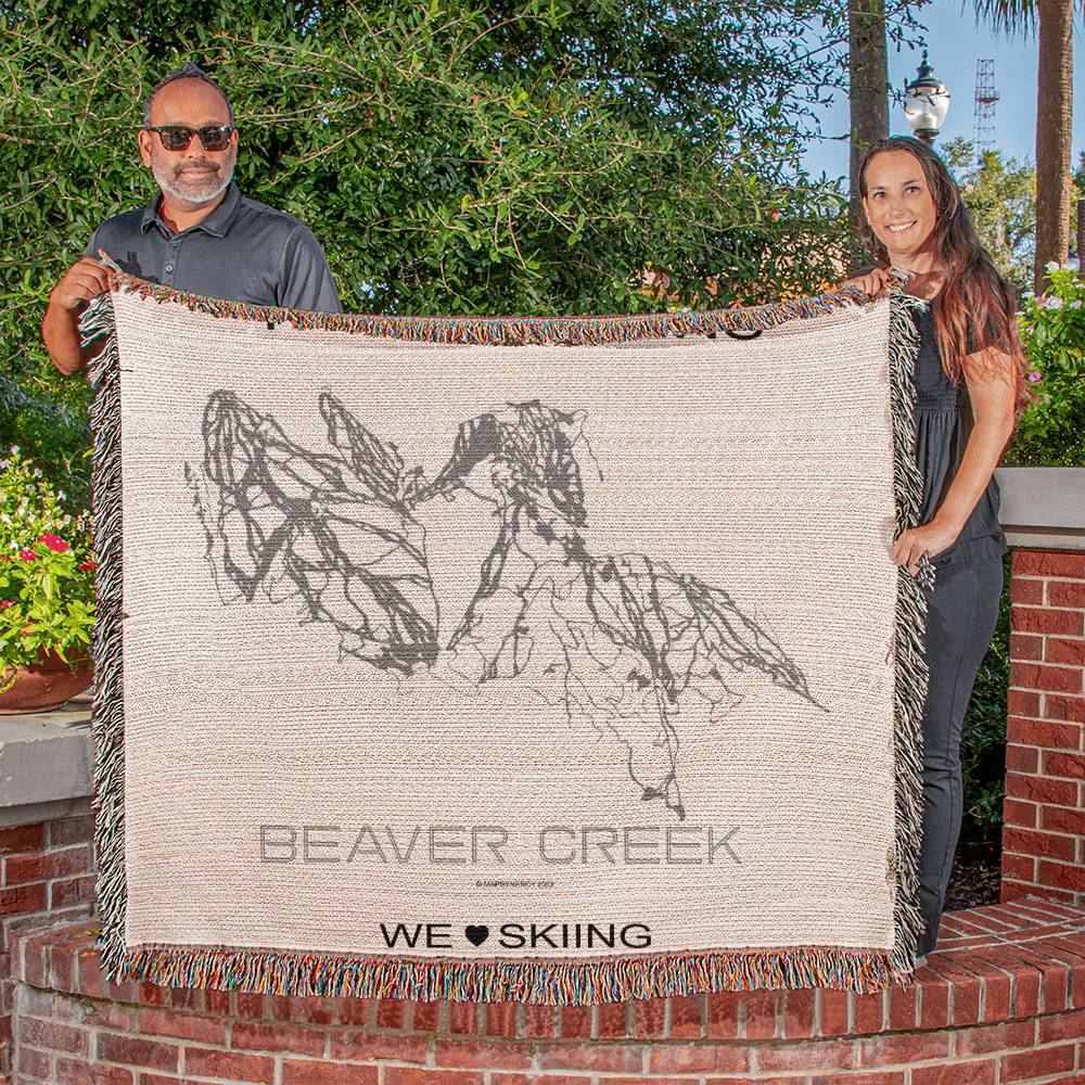 PERSONALIZED BEAVER CREEK, COLORADO WOVEN BLANKET