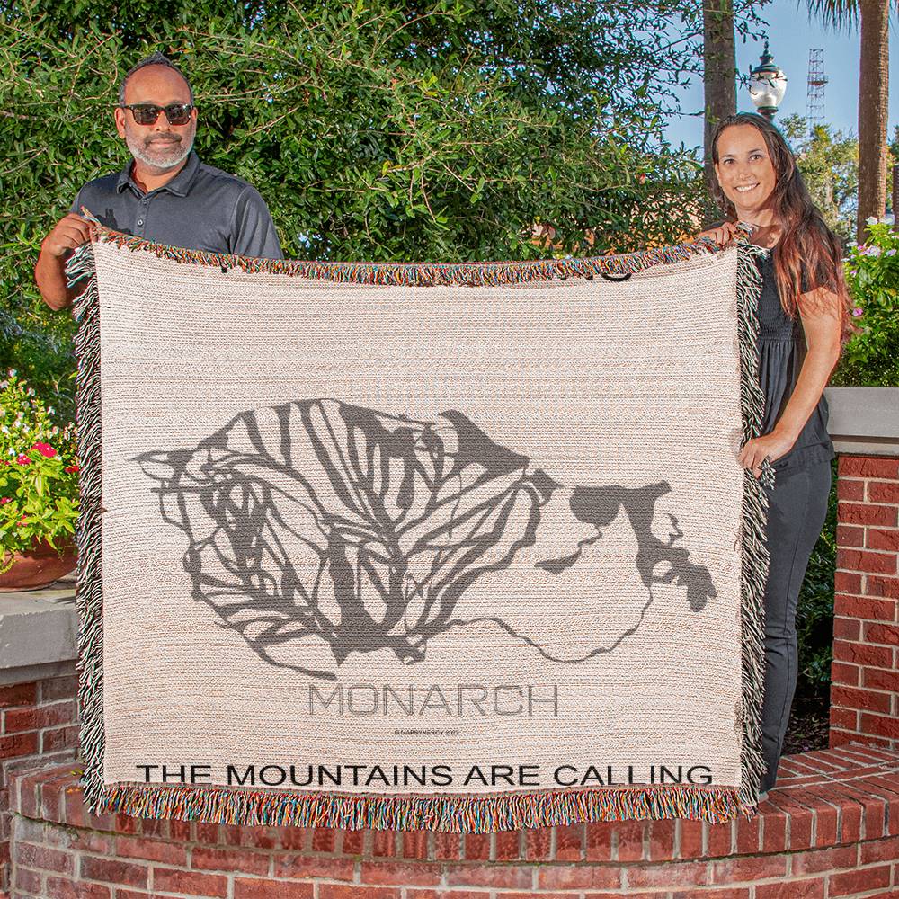 PERSONALIZED MONARCH, COLORADO WOVEN BLANKET