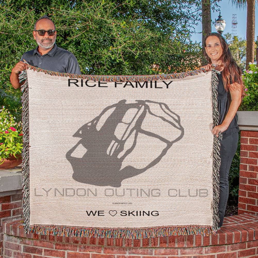 PERSONALIZED Lyndon Outing Club, Vermont WOVEN BLANKET