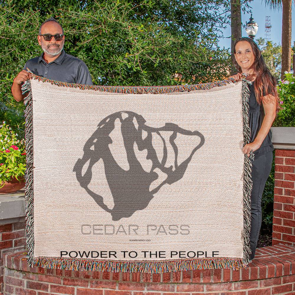 PERSONALIZED Cedar Pass, California WOVEN BLANKET