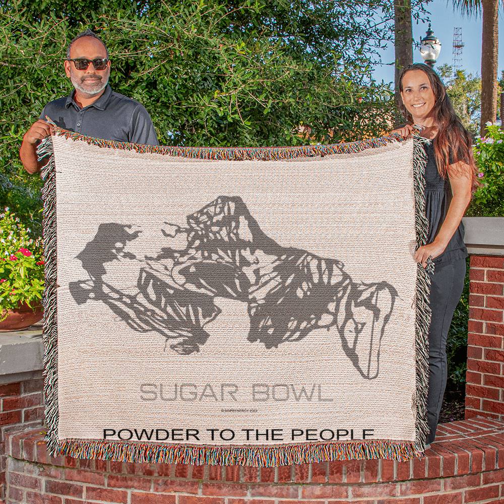 PERSONALIZED Sugar Bowl, California WOVEN BLANKET