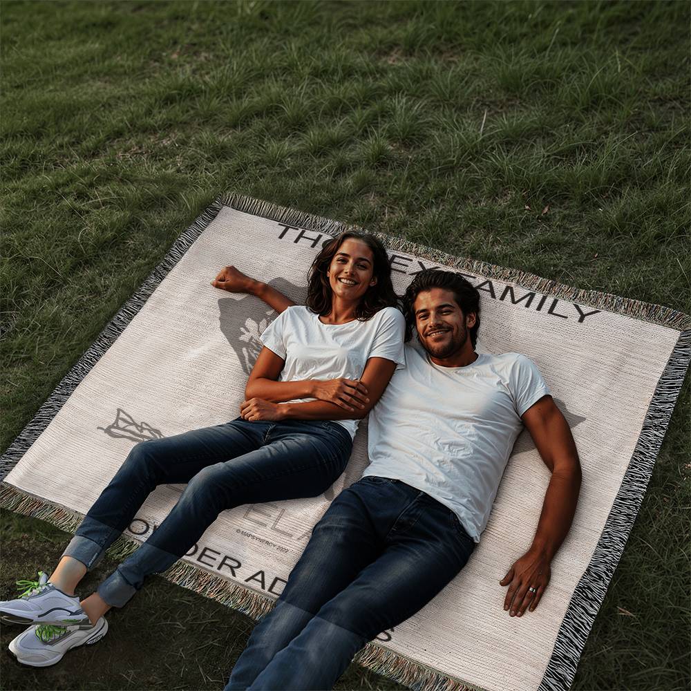 PERSONALIZED LOVELAND, COLORADO WOVEN BLANKET