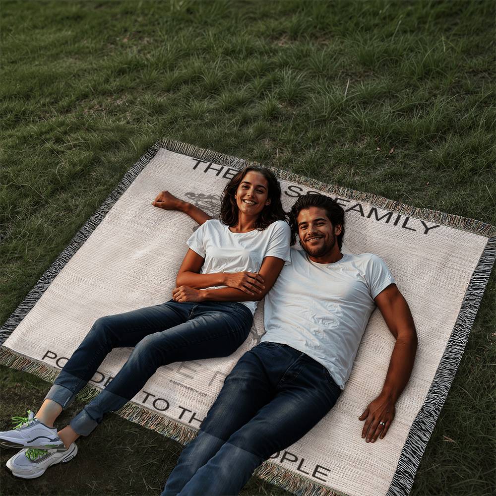 PERSONALIZED EAGLE POINT, UTAH WOVEN BLANKET