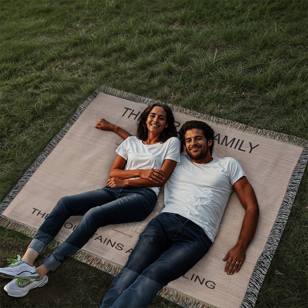 PERSONALIZED STEAMBOAT, COLORADO WOVEN BLANKET