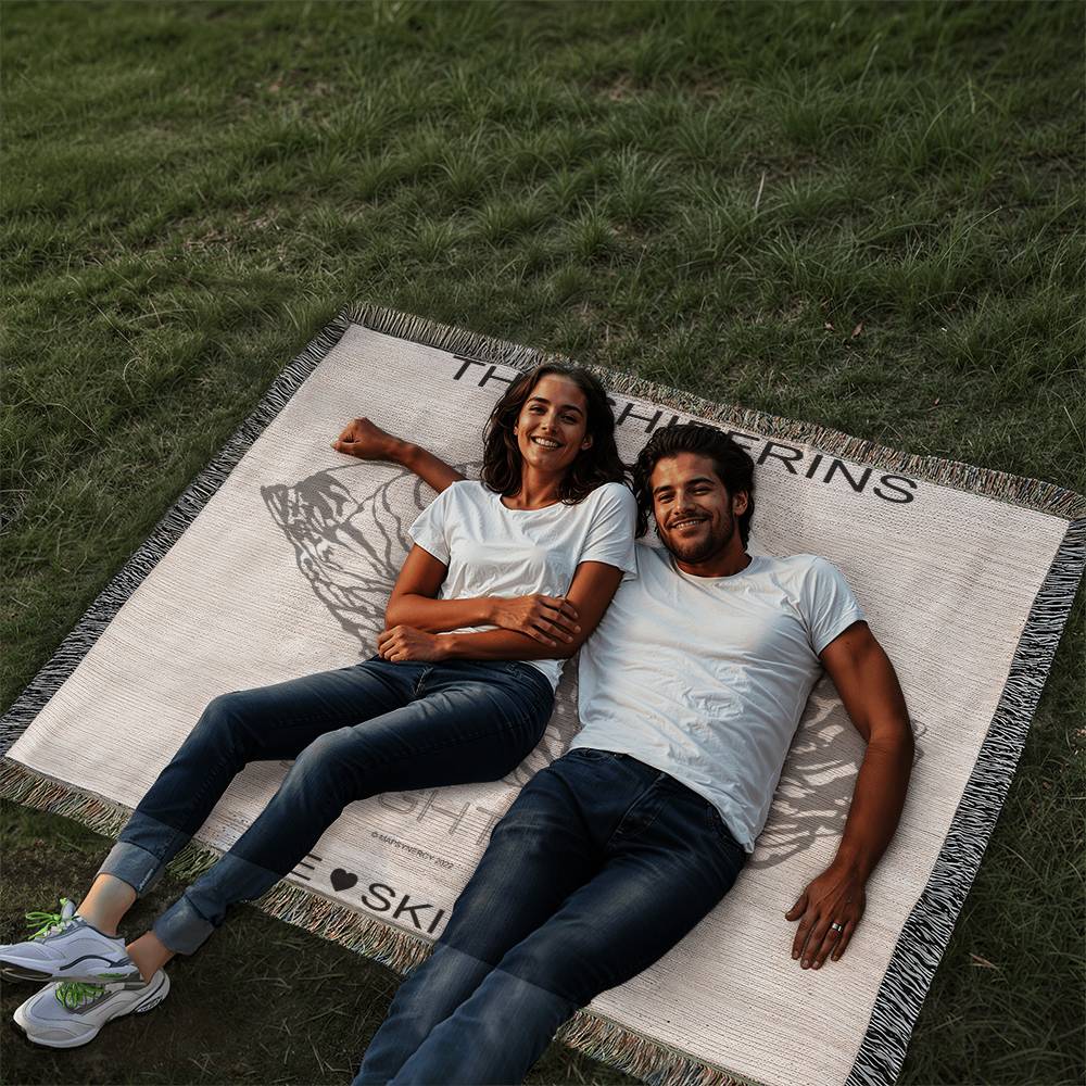 PERSONALIZED BRIGHTON, UTAH WOVEN BLANKET