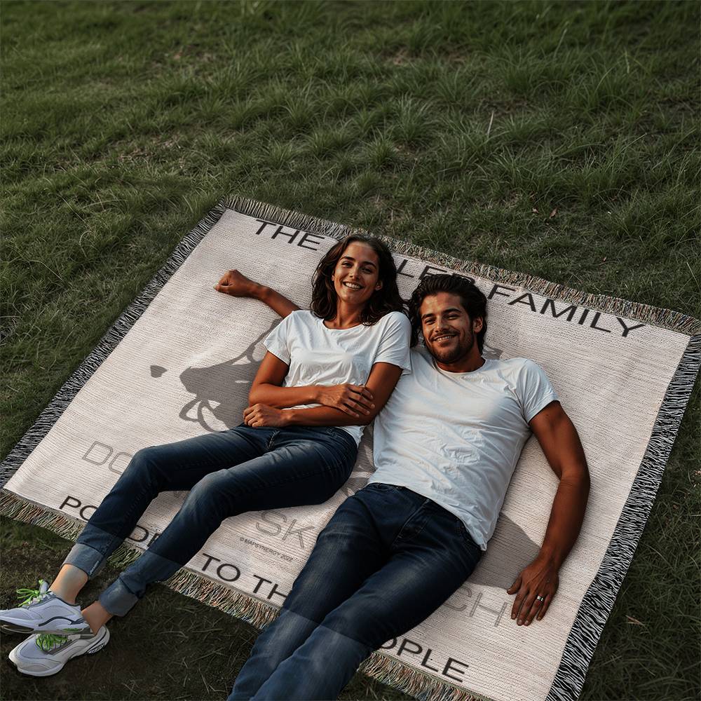 PERSONALIZED Donner Ski Ranch, California WOVEN BLANKET