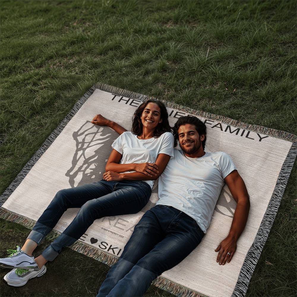 PERSONALIZED Boreal, California WOVEN BLANKET