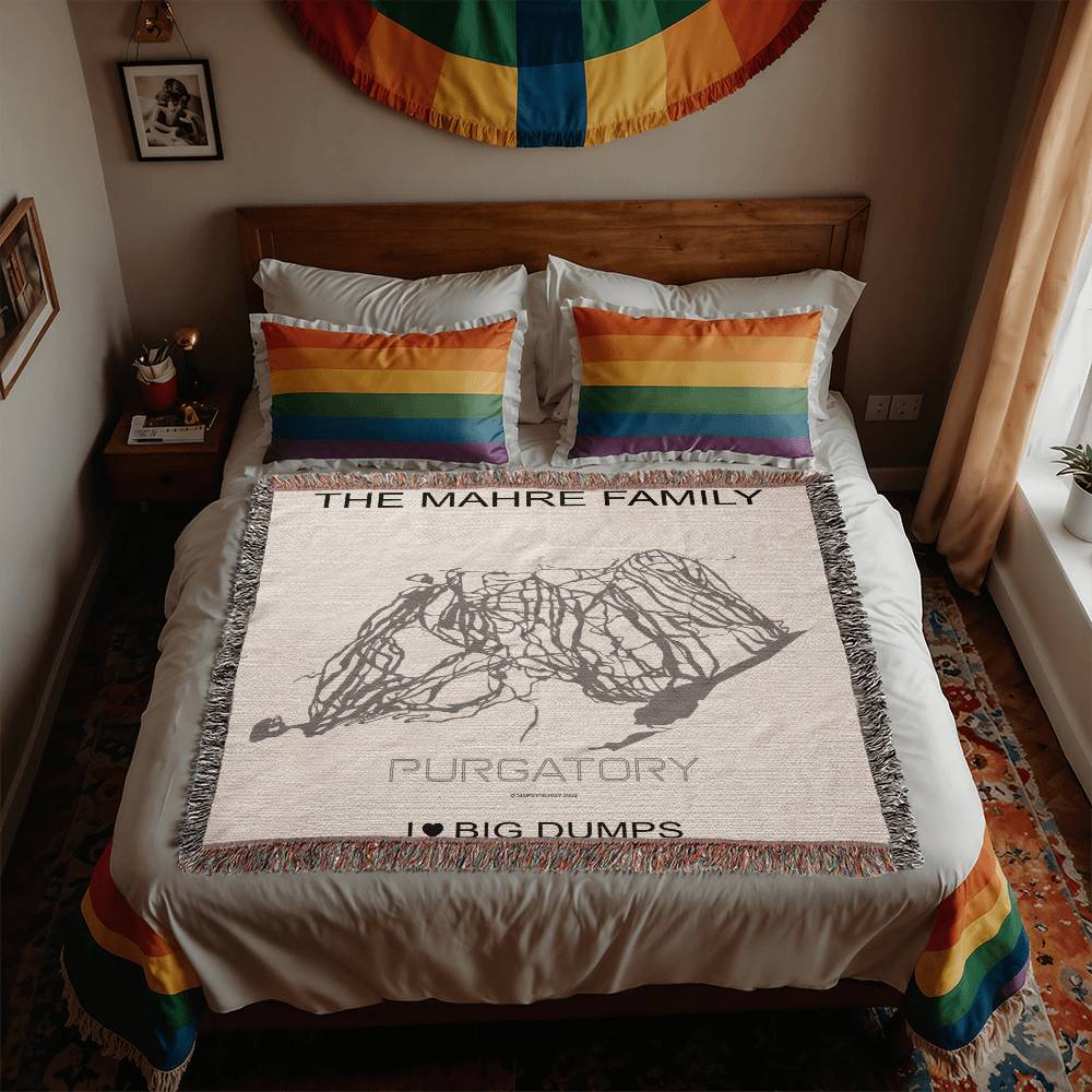 PERSONALIZED PURGATORY, COLORADO WOVEN BLANKET