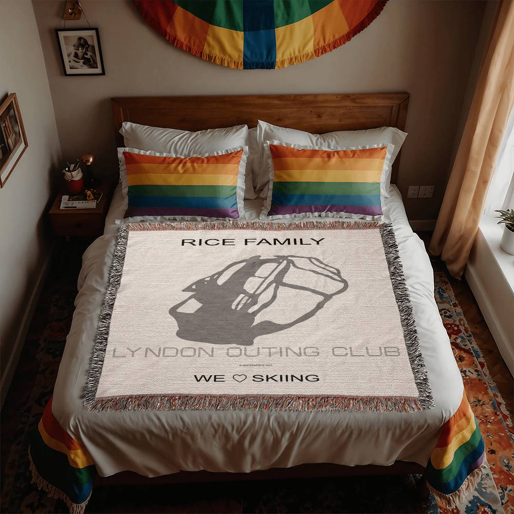 PERSONALIZED Lyndon Outing Club, Vermont WOVEN BLANKET