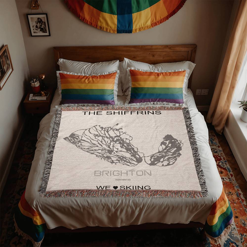 PERSONALIZED BRIGHTON, UTAH WOVEN BLANKET