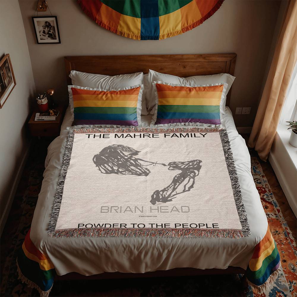 PERSONALIZED BRIAN HEAD, UTAH WOVEN BLANKET