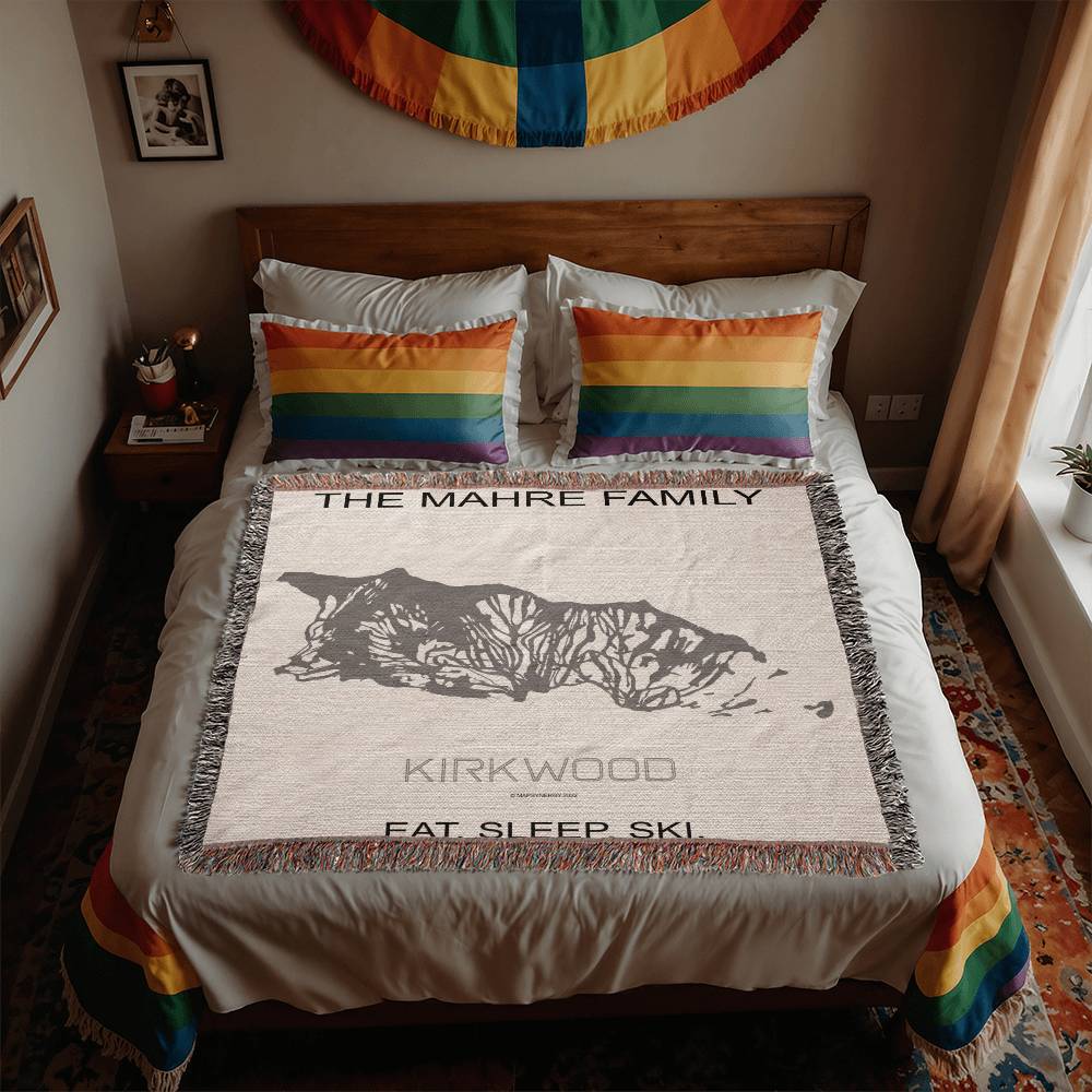 PERSONALIZED Kirkwood, California WOVEN BLANKET