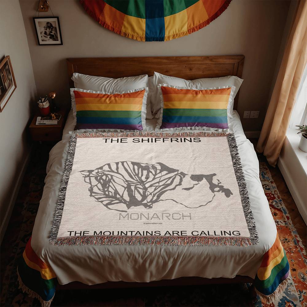 PERSONALIZED MONARCH, COLORADO WOVEN BLANKET