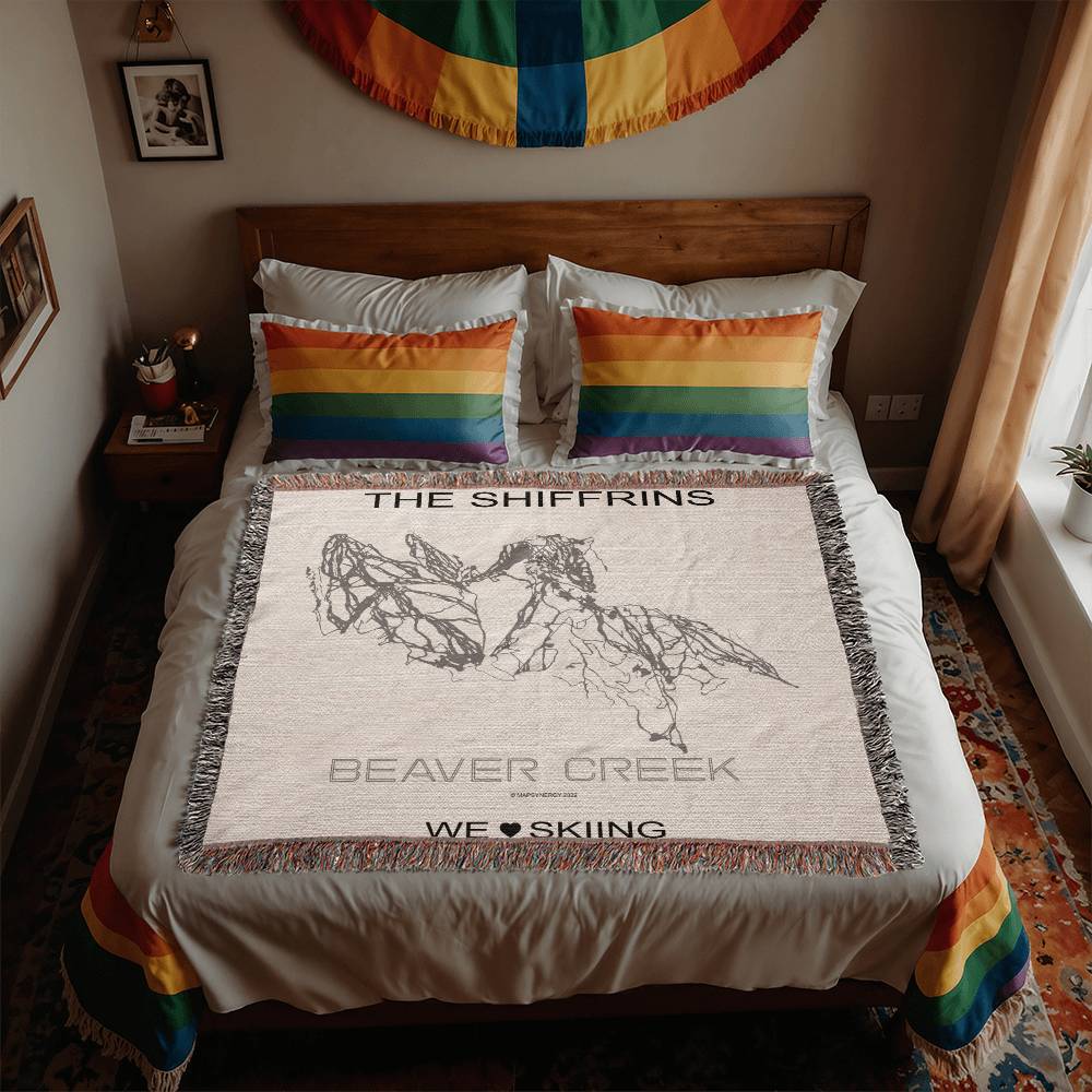 PERSONALIZED BEAVER CREEK, COLORADO WOVEN BLANKET