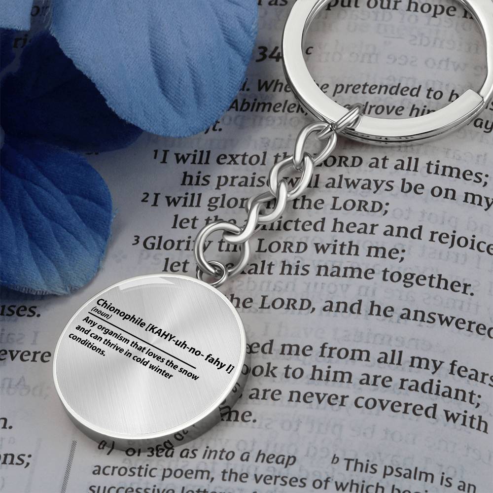 Chionophile Personalized Key Chain