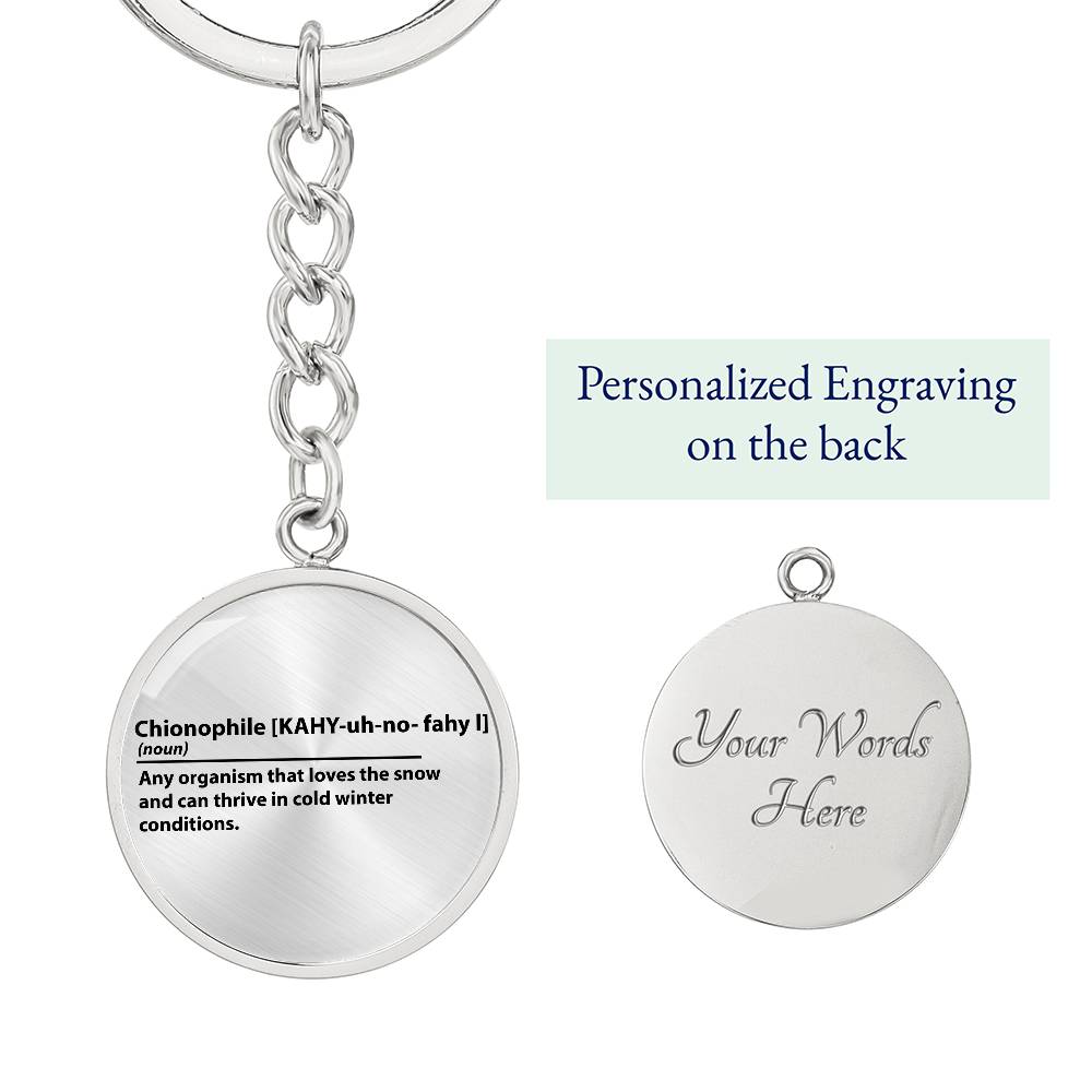 Chionophile Personalized Key Chain