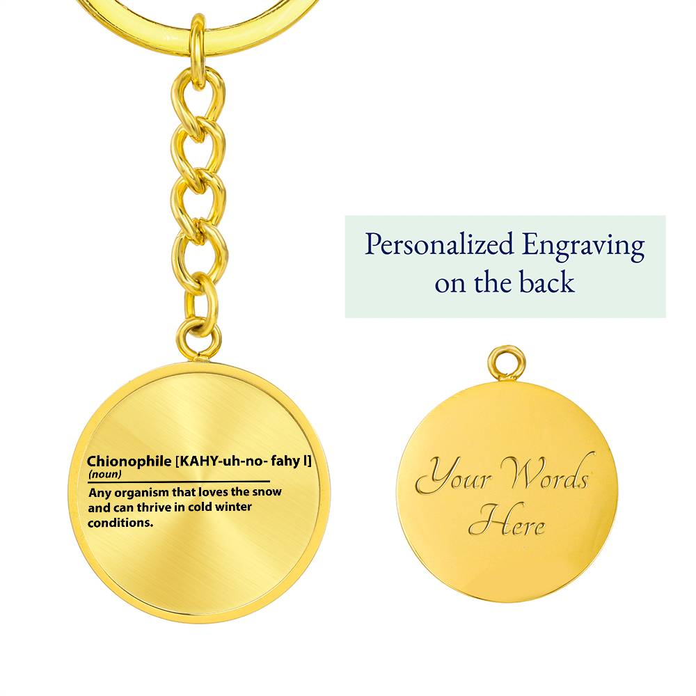 Chionophile Personalized Key Chain