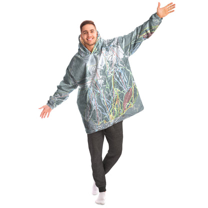 Copper Mountain, Colorado Ski Trail Map - Snug Hoodie
