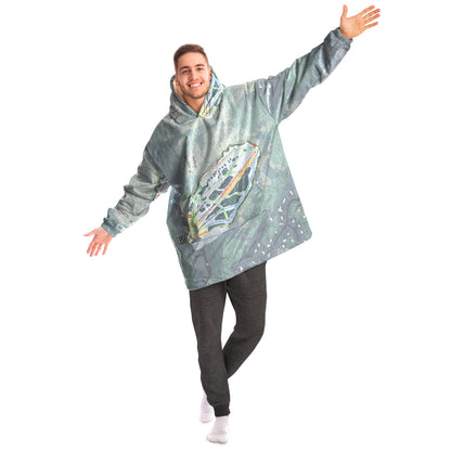 Hilltop, Alaska Ski Trail Map Snug Hoodie