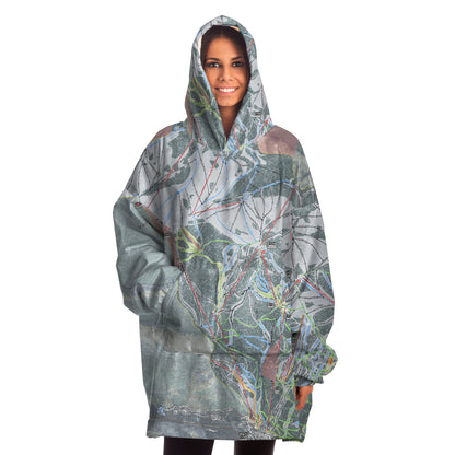 Vail, Colorado Ski Trail Map - Snug Hoodie - Powderaddicts