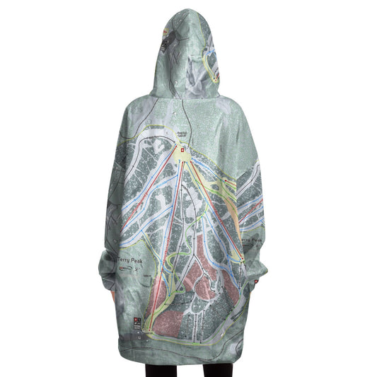 Terry Peak, South Dakota Ski Trail Map - Snug Hoodie