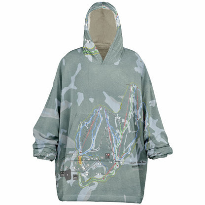 Mount Baw Baw, Australia Ski Trail Map - Snug Hoodie - Powderaddicts