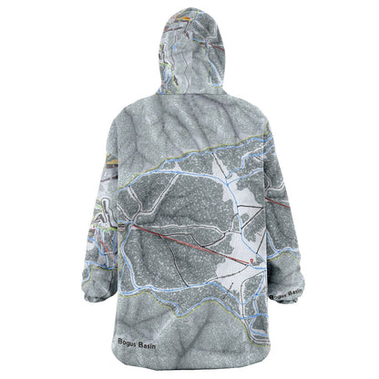 Bogus Basin, Idaho Ski Trail Map - Snug Hoodie