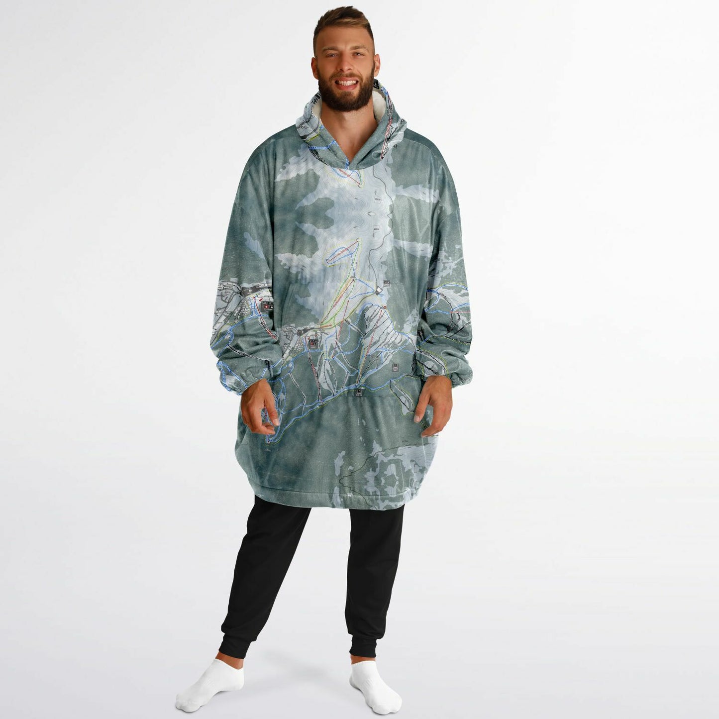 Mount Hotham, Australia Ski Trail Map - Snug Hoodie